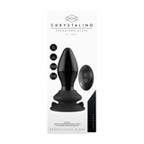 Vibrator Glas mit Saugfuß Schwarz 9,5 x Ø 4,1 cm