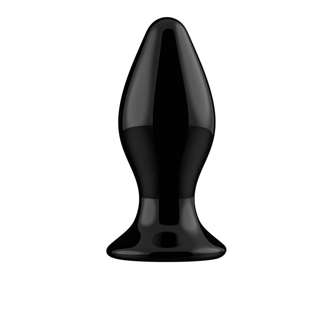Vibrator Glas mit Saugfuß Schwarz 9,5 x Ø 4,1 cm