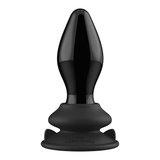 Vibrator Glas mit Saugfuß Schwarz 9,5 x Ø 4,1 cm