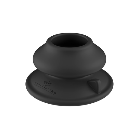 Analplug Missy Glas vibrierend mit Saugfuß Schwarz 9,9 x Ø 4,3 cm – Ansicht 6