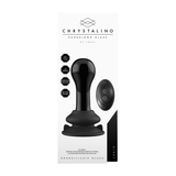 Vibrator Globy Glas mit Saugfuß Schwarz 9,4 x Ø 4,4 cm
