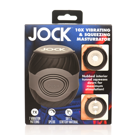 Masturbator vibrierend und quetschend Schwarz 10,2 x Ø 9,4 cm