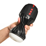 Masturbator saugend und vibrierend Schwarz 14 x Ø 9,1 cm