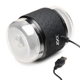 Doppel-Masturbator vibrierend Schwarz 10,7 x Ø 9,4 cm