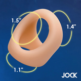 Penis- und Hodenring Silikon Hautfarbe 6,1 cm