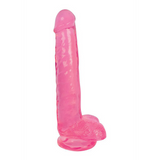 Dildo Slim Stick Cherry Ice mit Hoden Pink 19 cm