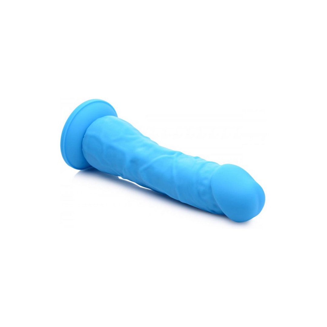 Dildo Silikon ohne Hoden Blau 16,5 cm
