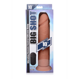 Dildo vibrierend Silikon mit Fernbedienung Hautfarbe 25,4 cm
