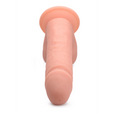 Dildo vibrierend Silikon mit Hoden und Fernbedienung Hautfarbe 17,8 cm