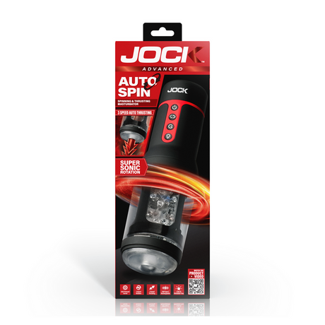 Masturbator Auto Spin rotierend und stoßend Schwarz/Rot 13 x Ø 8,1 cm