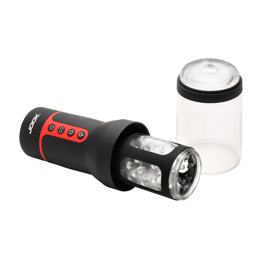 Masturbator Auto Spin rotierend und stoßend Schwarz/Rot 13 x Ø 8,1 cm