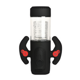 Masturbator Turbo Max rotierend, stoßend und saugend Schwarz/Rot 14,5 x Ø 8,4 cm