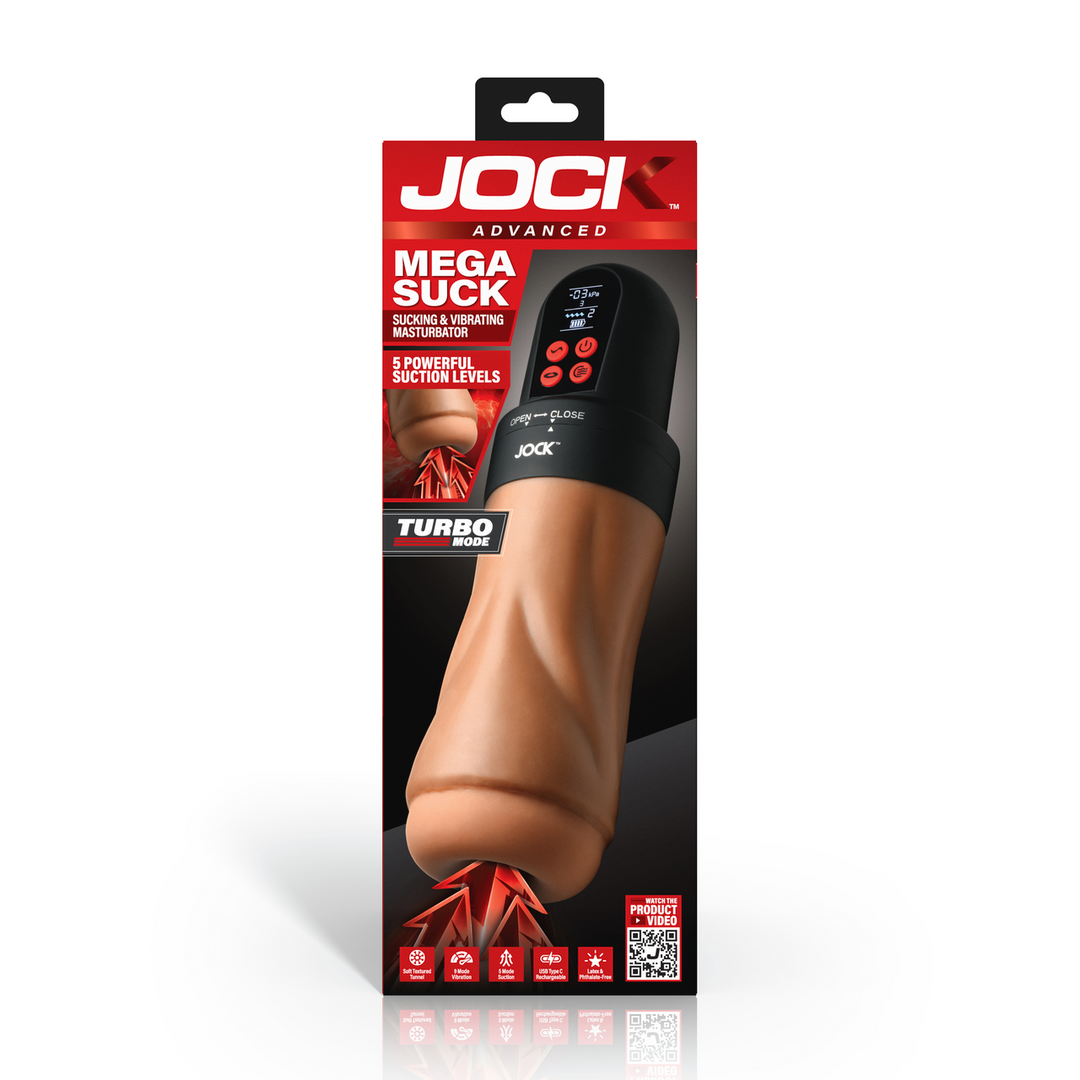 Masturbator Mega Suck saugend und vibrierend Schwarz/Hautfarbe 16,3 x Ø 8,4 cm