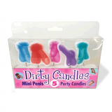 Party-Kerzen Penis Multicolor 3,7 cm