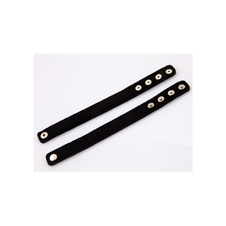 Penisring-Set Neopren mit Druckknöpfen Schwarz 20 cm