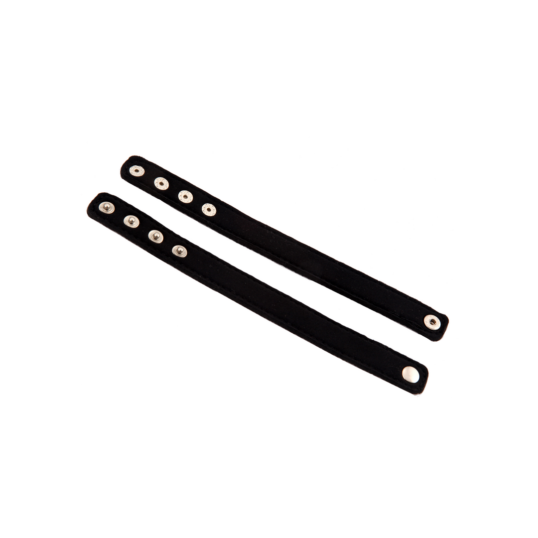 Penisring-Set Neopren mit Druckknöpfen Schwarz 20 cm