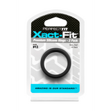 Penisring Xact-Fit 2er-Pack Schwarz 4,3 x Ø 13,6 cm