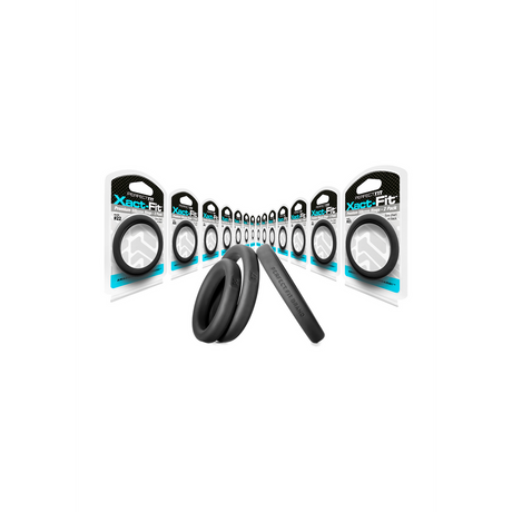 Penisring Xact-Fit 2er-Pack Schwarz 5,3 x Ø 16,7 cm