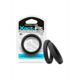 Penisring Xact-Fit 2er-Pack Schwarz 5,3 x Ø 16,7 cm