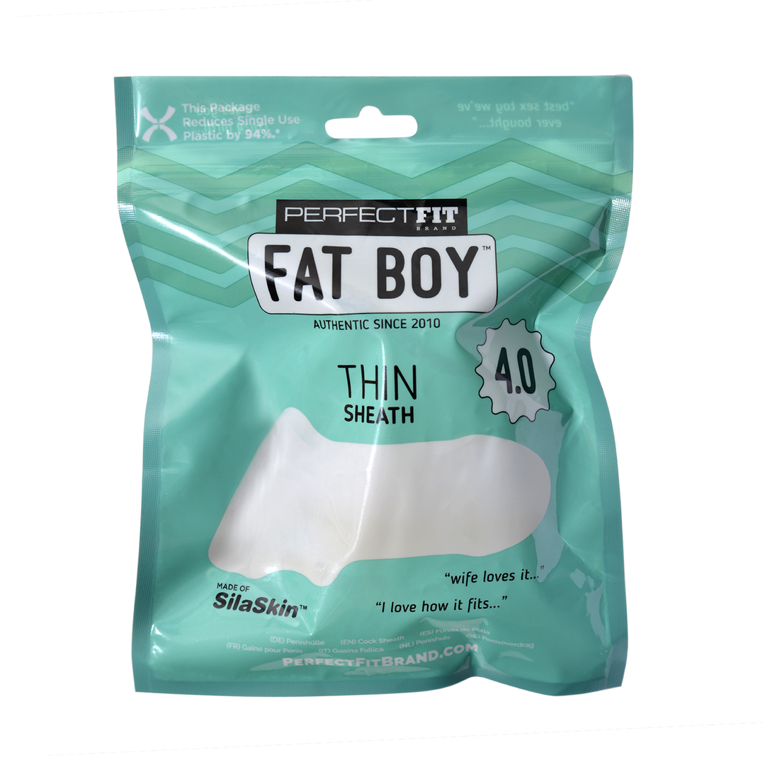 Penishülle Fat Boy Thin Weiß 12 cm