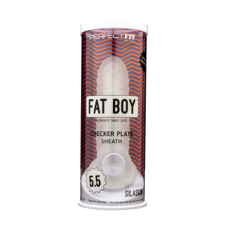 Dildo Fat Boy Checker Box Penishülle Durchsichtig 12 x Ø 12,5 cm