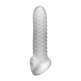Dildo Fat Boy Checker Box Penishülle Durchsichtig 14 x Ø 12,5 cm