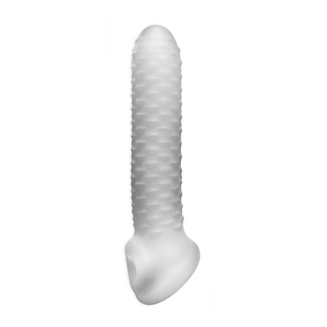 Dildo Fat Boy Checker Box Penishülle Durchsichtig 16 x Ø 12,5 cm