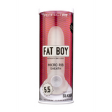 Dildo Fat Boy Penishülle mit Mikro-Rippen Durchsichtig 12 x Ø 12,5 cm