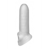 Dildo Fat Boy Penishülle mit Mikro-Rippen Durchsichtig 12 x Ø 12,5 cm