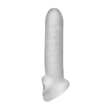 Dildo Fat Boy Penishülle mit Mikro-Rippen Durchsichtig 14 x Ø 12,5 cm