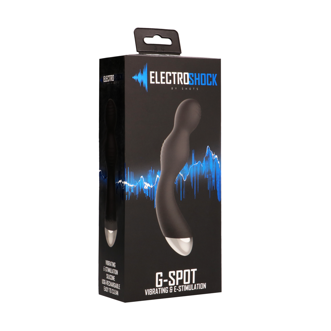 Vibrator E-Stimulation für G-Punkt und P-Punkt Schwarz 12,5 x Ø 3 cm