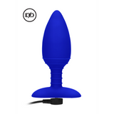 Analplug Glow mit Wärmefunktion Blau 12 x Ø 3,8 cm