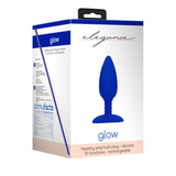 Analplug Glow mit Wärmefunktion Blau 12 x Ø 3,8 cm