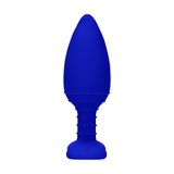 Analplug Glow mit Wärmefunktion Blau 12 x Ø 3,8 cm