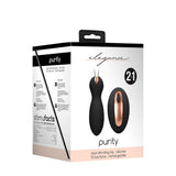 Vibrator Reinheit mit Doppelvibration Schwarz 10,6 x Ø 3,6 cm