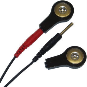 Zubehör ElectraStim Adapter-Set Druckknopf 2 mm auf 4 mm Schwarz
