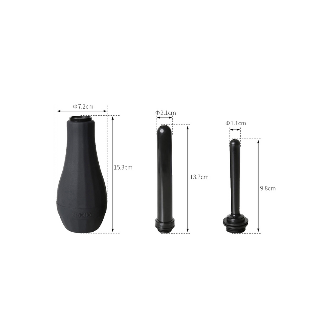 Analdusche Ergoflo Extra Schwarz 27,9 cm