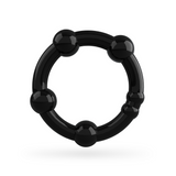 Penisring-Set Triple Bead Schwarz 6,5 x Ø 2,5 cm
