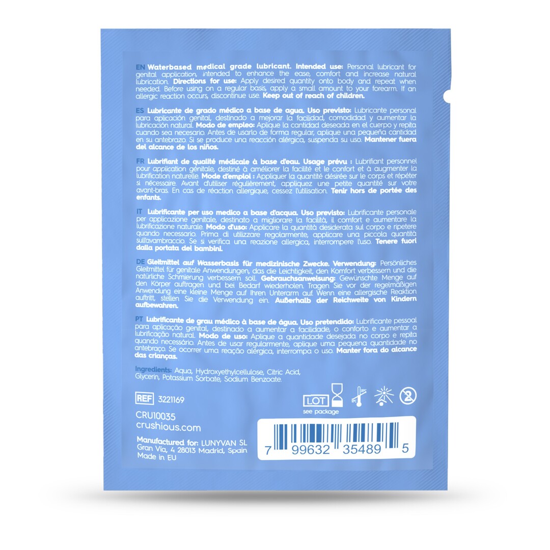 Gleitgel Crushious auf Wasserbasis Sachet 4 ml – Ansicht 5