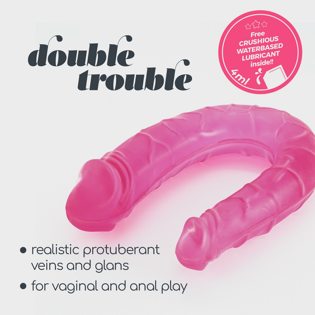 Doppeldildo Double Trouble Pink 10,5 x Ø 3,2 cm
