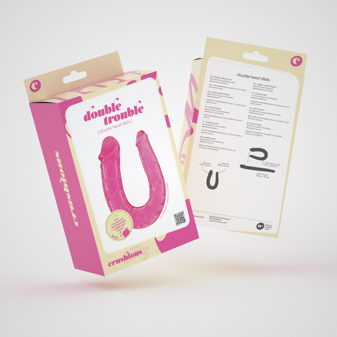 Doppeldildo Double Trouble Pink 10,5 x Ø 3,2 cm