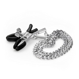 Nippelklemmen mit Kette Silber 7 x Ø 1 cm