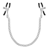 Nippelklemmen mit Kette Silber 7 x Ø 1 cm