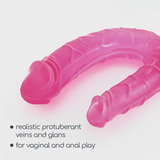 Doppeldildo Deep Diver mit Anal-Gleitgel Pink 10,5 x Ø 3,2 cm