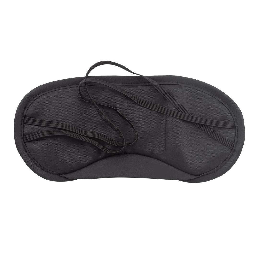 Augenbinden Satin Doppelpack Schwarz/Rot 9 cm