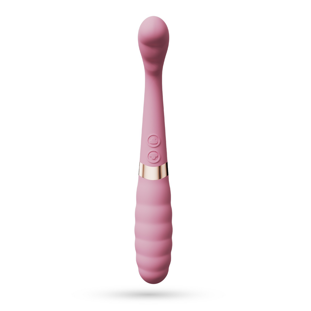 Dual-Vibrator Pixie flexibel Pink 11 x Ø 2,9 cm