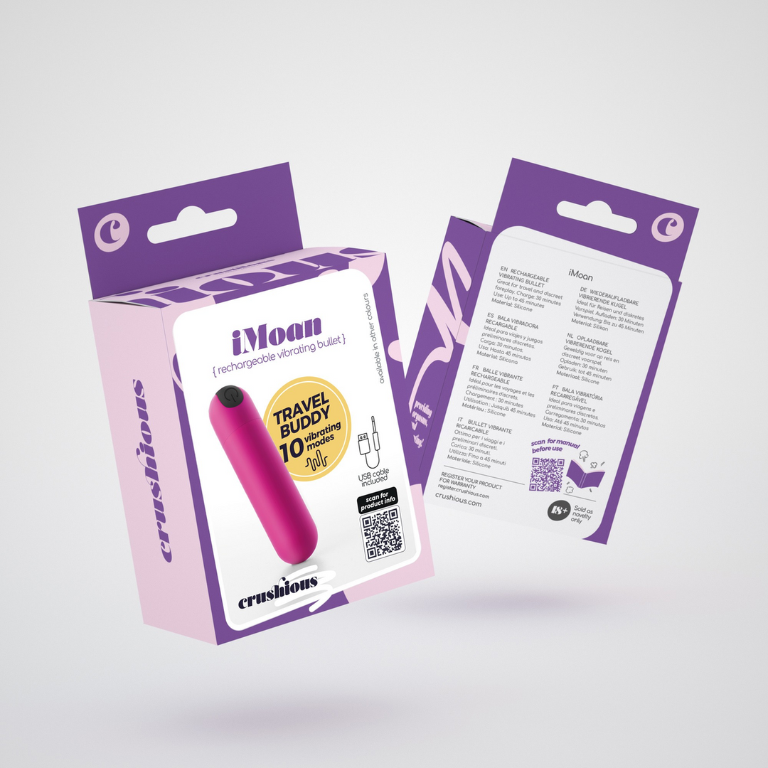 Bullet-Vibrator iMoan mit Akku Pink 7,6 cm