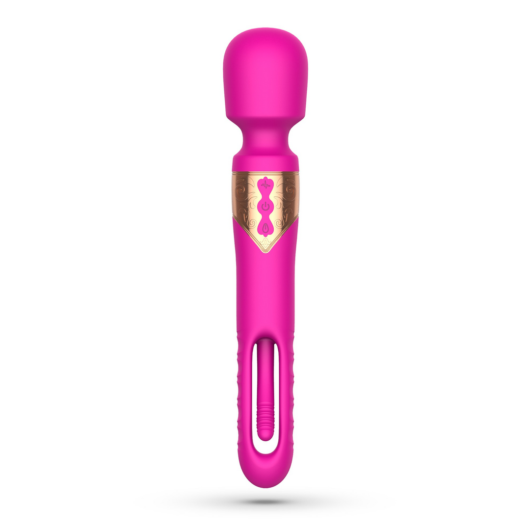 Massagestab Big Ben Dual mit Flicker Violett 25,9 cm