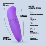 Massagestab G-Finder Mini für den G-Punkt Violett 8 x Ø 2,5 cm
