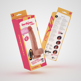 Vibrator Inviktus mit Stoß-, Rotations- und Wärmefunktion Hautfarbe 17 x Ø 4,2 cm